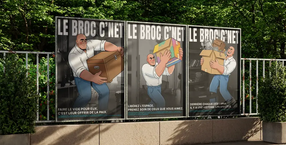 Campagne d'affichage Le Broc C'Net