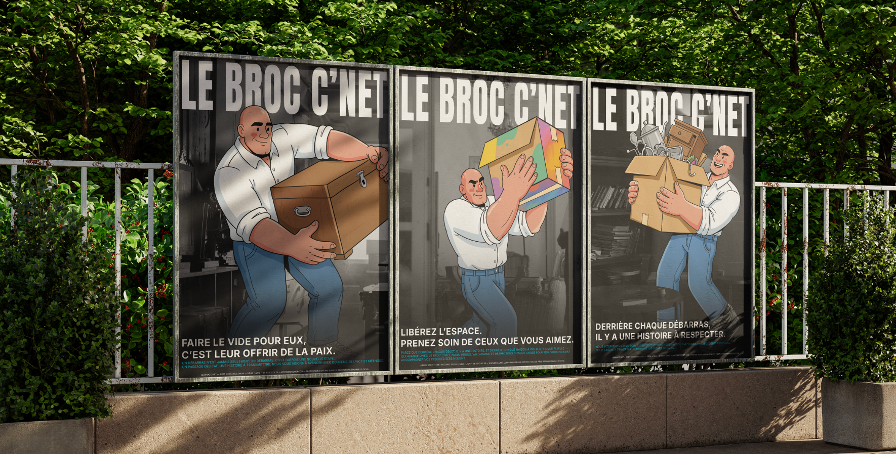 Campagne d'affichage Le Broc C'Net